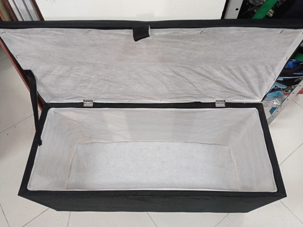 Baú Puff Suede grande - Imagem 4